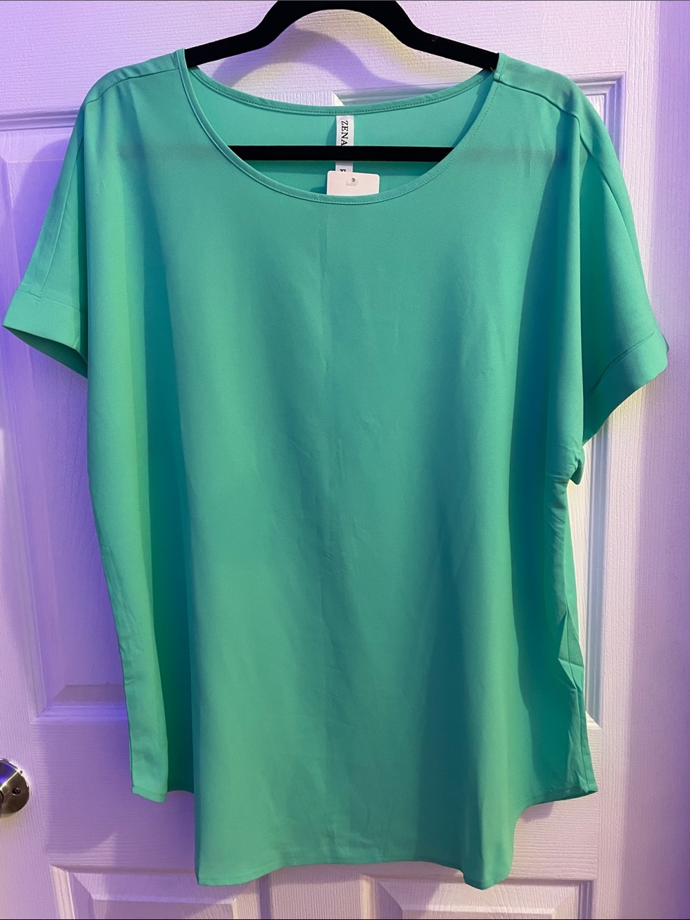 Zenana Outfitters Relaxed Mint Green Short Sleeve Tee